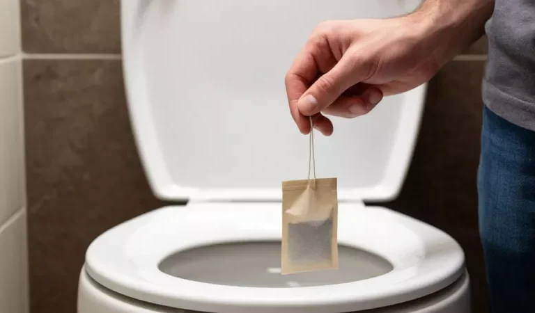 Ko zapustim hišo, v stranišče vržem čajno vrečko