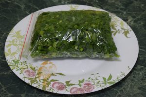 zamrzovanje zelene čebule